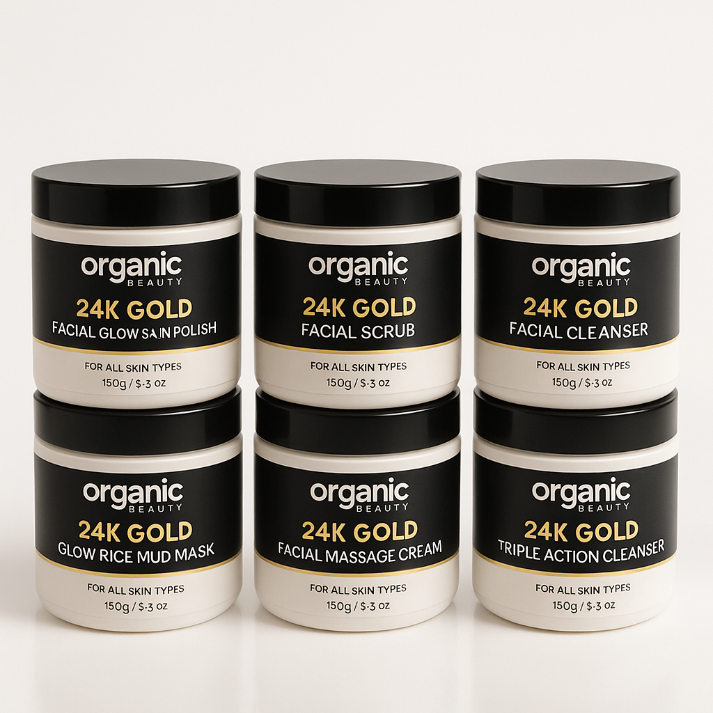 24k gold facial kit (6 Steps Family Package)