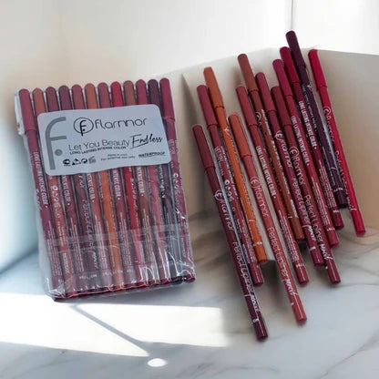 FLORMAR MATTE LIPSTICK PENCIL (12 Piece Pack) - 100% Original