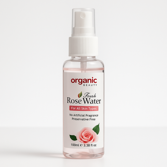 Pure Organic Rose Water Spray